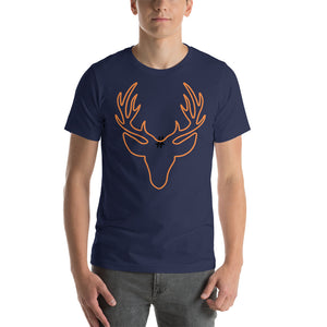 Orange Antlers Short-Sleeve Unisex T-Shirt