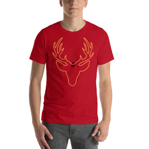 Orange Antlers Short-Sleeve Unisex T-Shirt